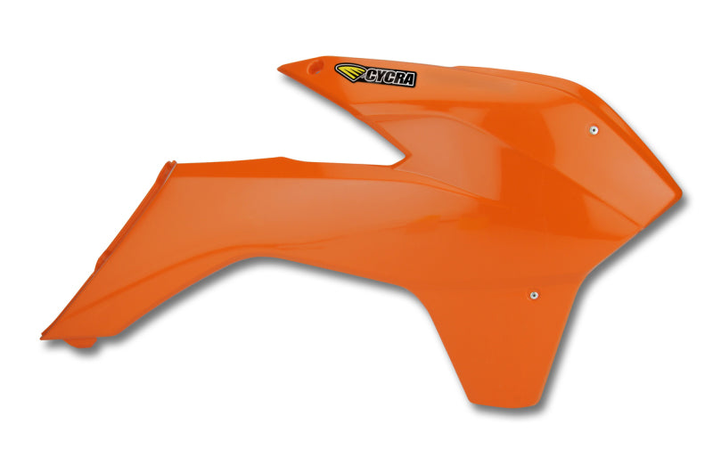 Cycra 2013-2016 KTM 125-500 SX/XC/SX-F/XC-F/XC-W/XCF-W/EXC-F Powerflow Radiator Shrouds - Orange - 1CYC-1899-22