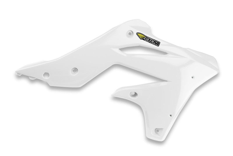 Cycra 2013-2016 Kawasaki KX250F Radiator Shroud - White - 1CYC-1865-42