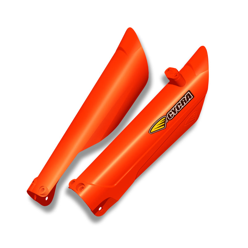 Cycra 2015-2022 KTM SX/SXF/XC/XCF 2016-2022 XCW/EXC Fork Guards - 2016 Orange - 1CYC-6905-23