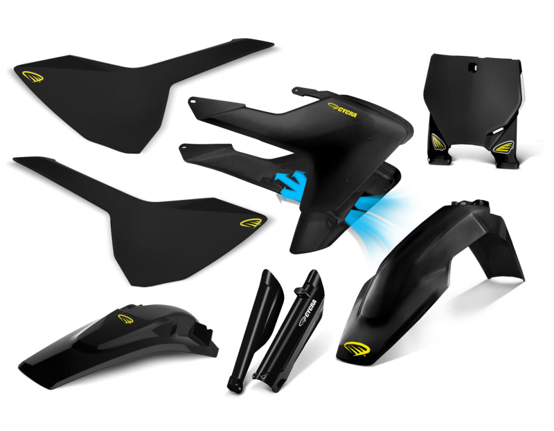 Cycra 2016-2018 Husqvarna FC250 Powerflow Body Kit - Black - 1CYC-9321-12