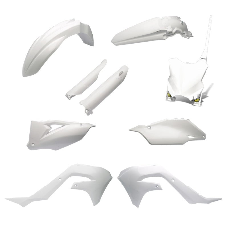 Cycra 2021-2023 Kawasaki KX450X Powerflow Body Kit - White - 1CYC-9325-42