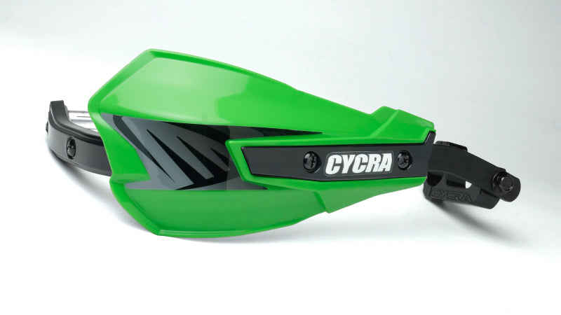 Cycra Vortex Hand Guard/w Universal U-Clamps - Green - 1CYC-7801-72