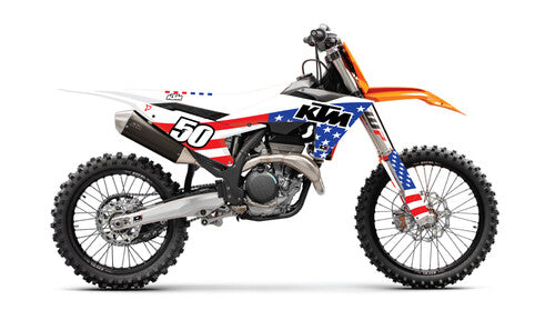 D-COR COMPLETE KIT USA KTM SX/F 125-250 WHT BG - 20-30-301
