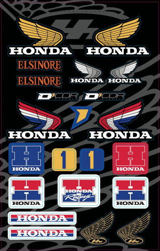 D-COR DECAL SHEETS HONDA - 40-10-103