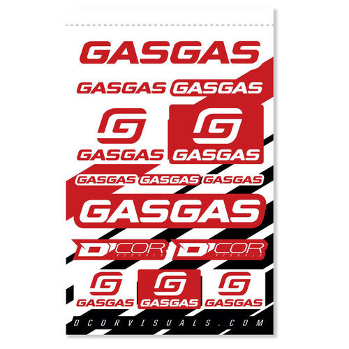 D-COR GasGas Decal Sheet - 40-65-100