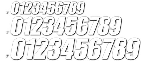 D-COR Slash Series Numbers - 45-28-3