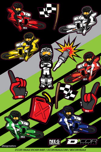 D-COR Sticker Sheet - 40-90-124