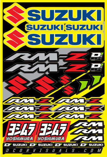 D-COR Suzuki Decal Sheet - 40-40-100