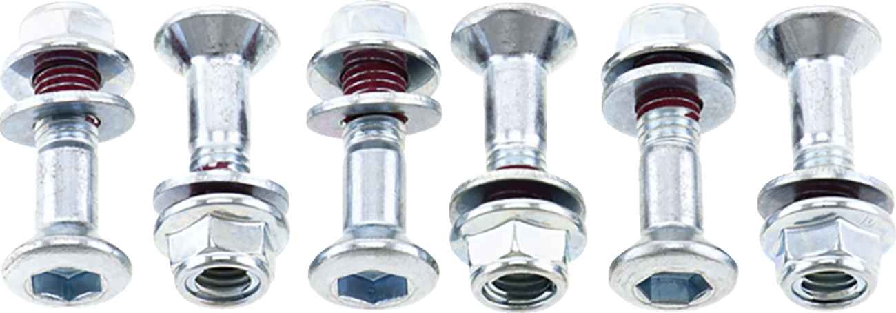 BOLT Fastener Kit - Hub-Savers/Sprocket / Double Locked / Silver / 6 Pack 2401-0591