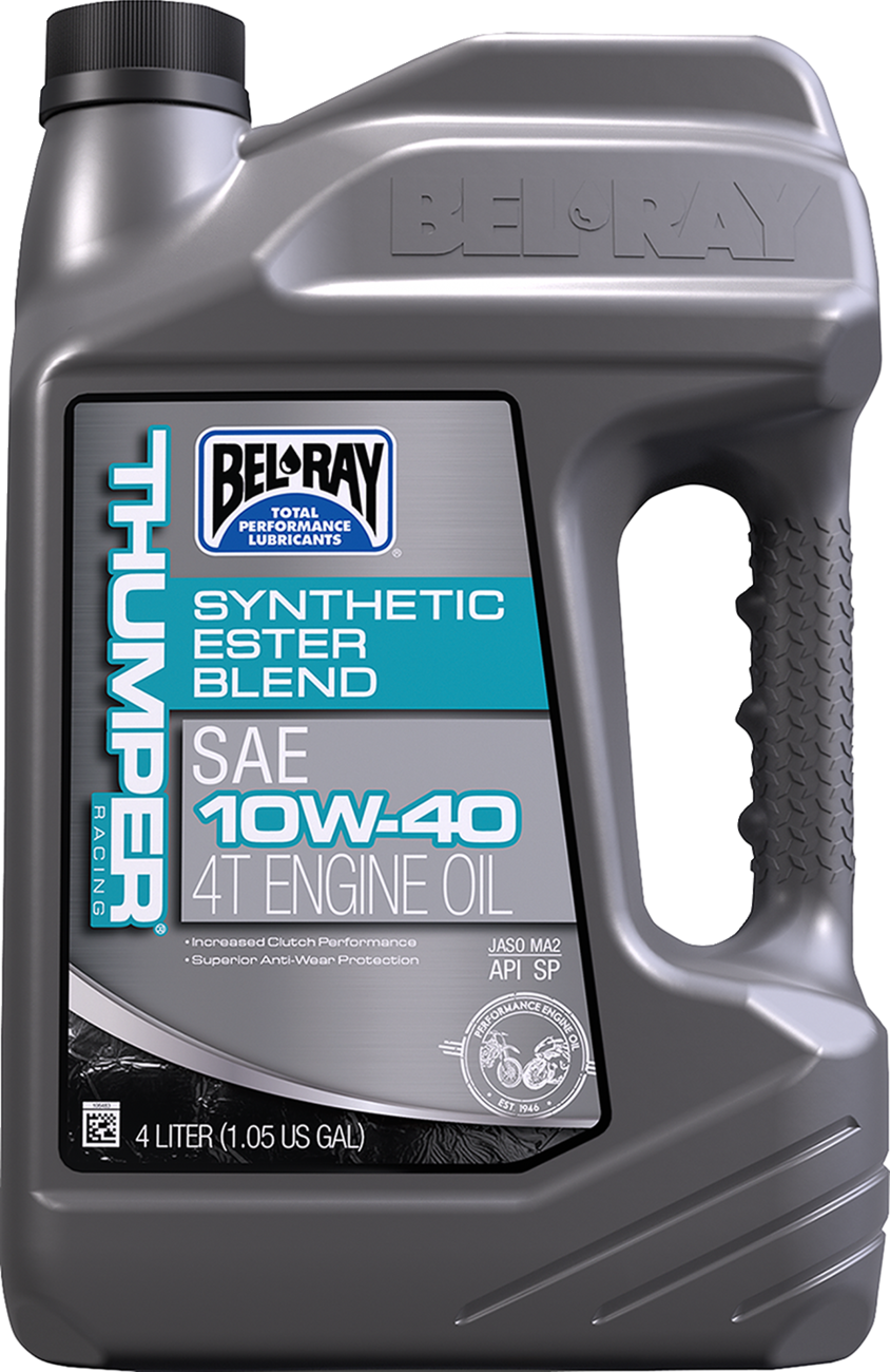 BEL-RAY Thumper Synthetic Blend 4T Oil - 10W-40 / 4L 3601-0142