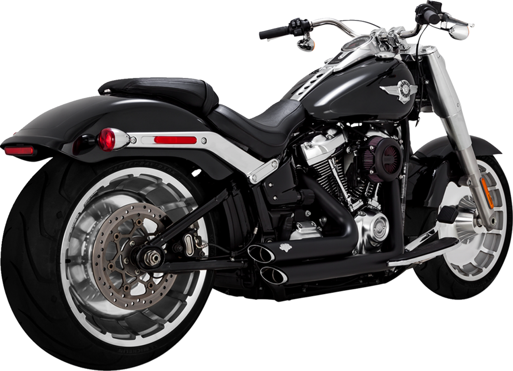 Vance & Hines HD 18-22 Fatboy/Blackout Shortshots Staggered PCX Full System Exhaust