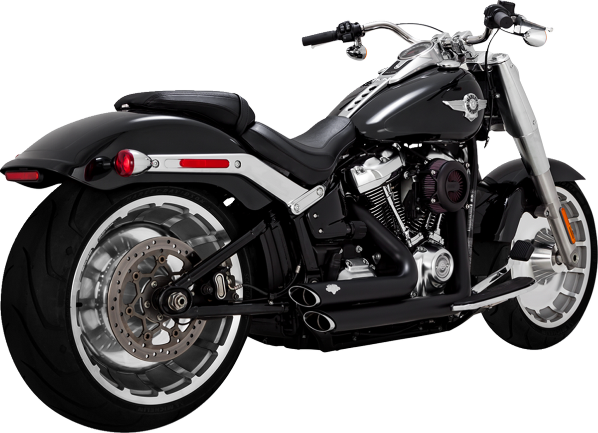 Vance & Hines HD 18-22 Fatboy/Blackout Shortshots Staggered PCX Full System Exhaust