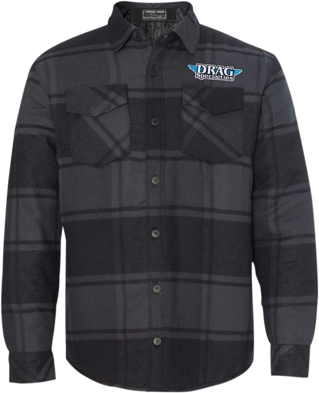 THROTTLE THREADS Drag Specialties Plaid Quilted Jacket