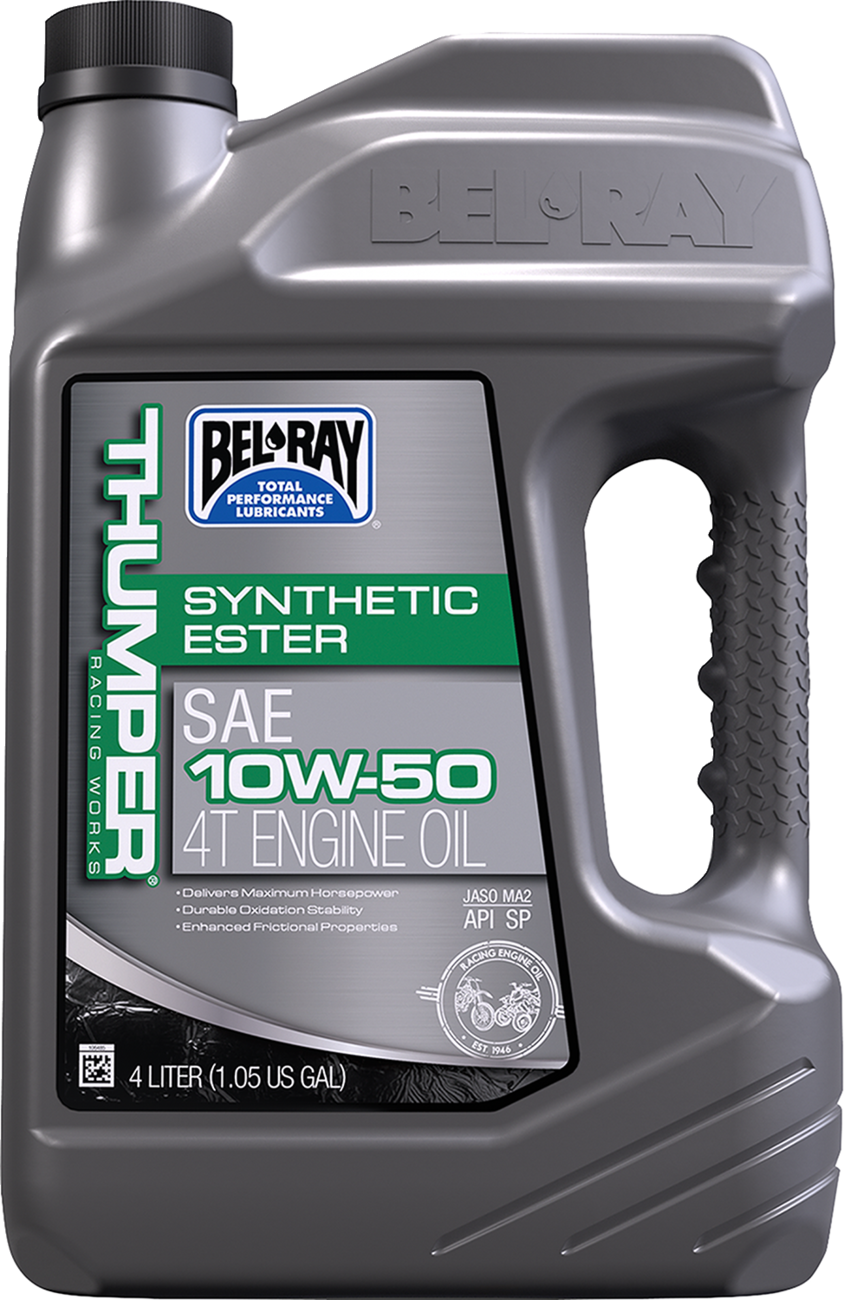 BEL-RAY Thumper Synthetic Oil - 10W-50 / 4L 3601-0168