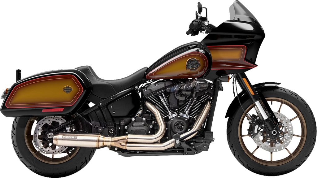 2-into-1 Stainless Exhaust System with 4" Super Bike Muffler