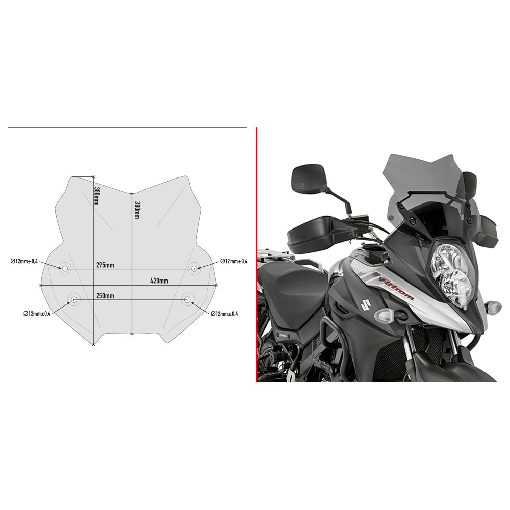 GIVI D3112B Specific Screen Smoked for Suzuki DL650 V-Strom