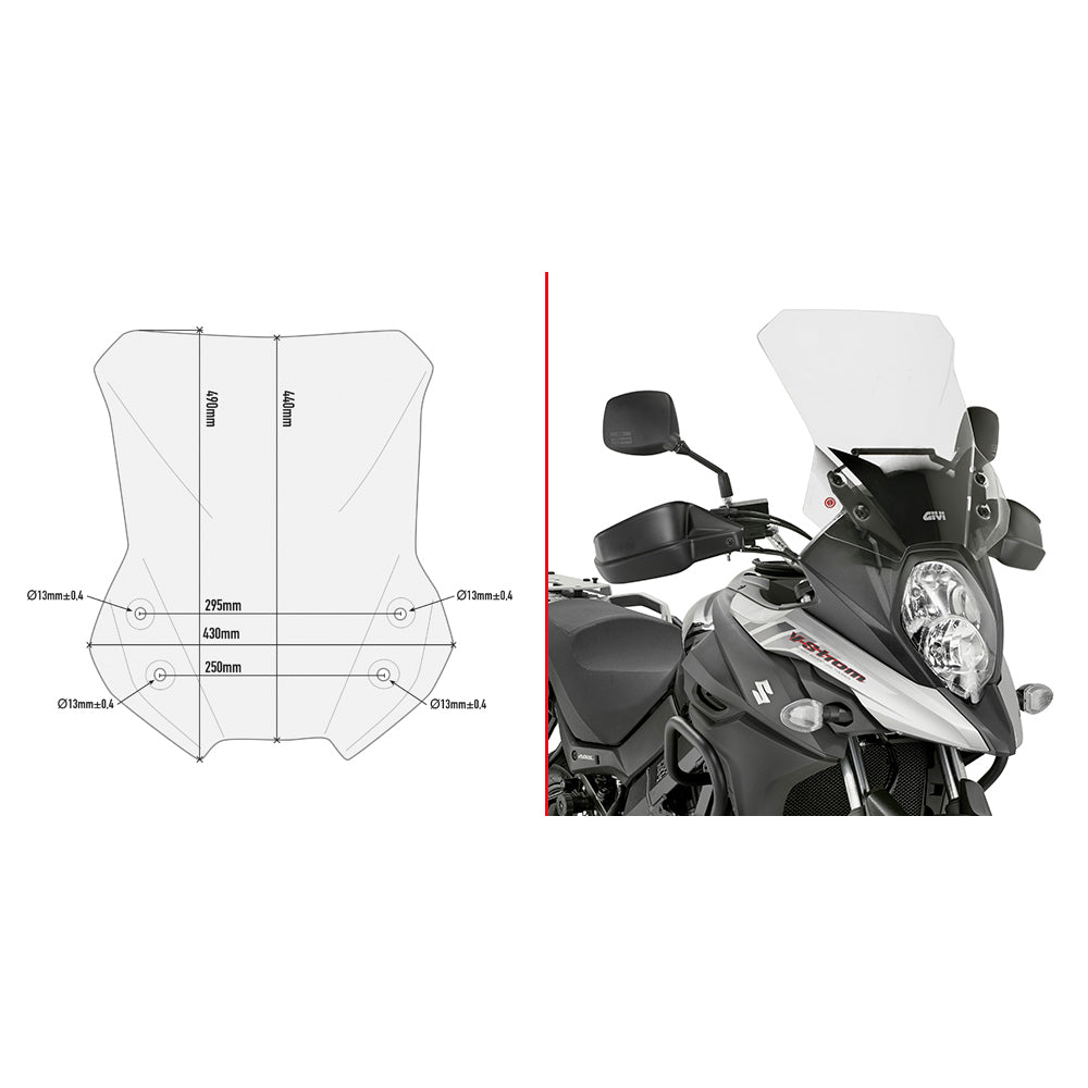 GIVI D3112ST Specific Screen for Suzuki DL650 V-Strom
