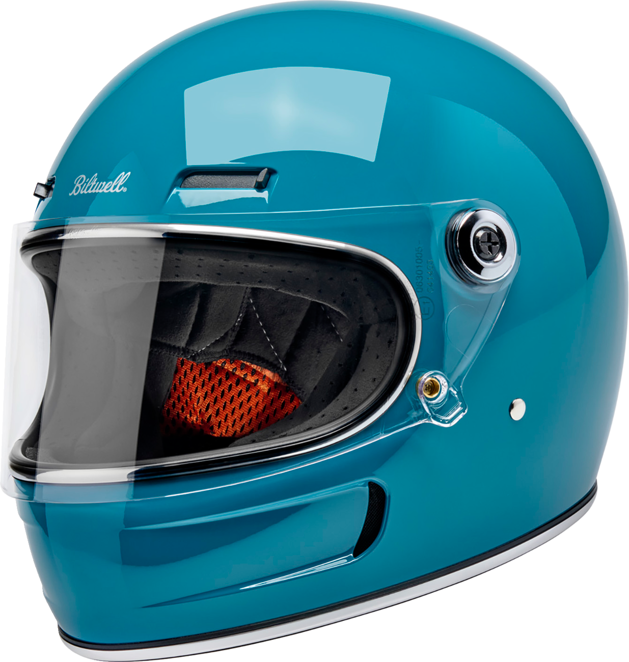 BILTWELL Gringo SV Helmet - Gloss Atlantic Teal / XS 0101-20358