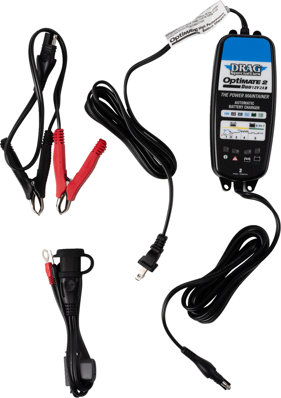 TECMATE OptiMate™ 2 Duo Charger - Drag Specialties Battery Charger / Optimate 2 Duo 3807-0705