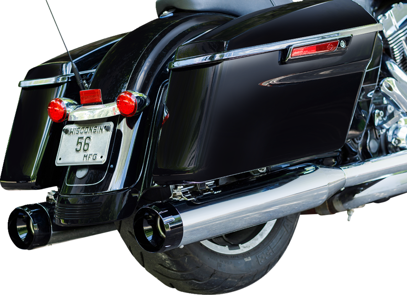 4-1/2" MK45 Performance Mufflers - Chrome with Black Thruster