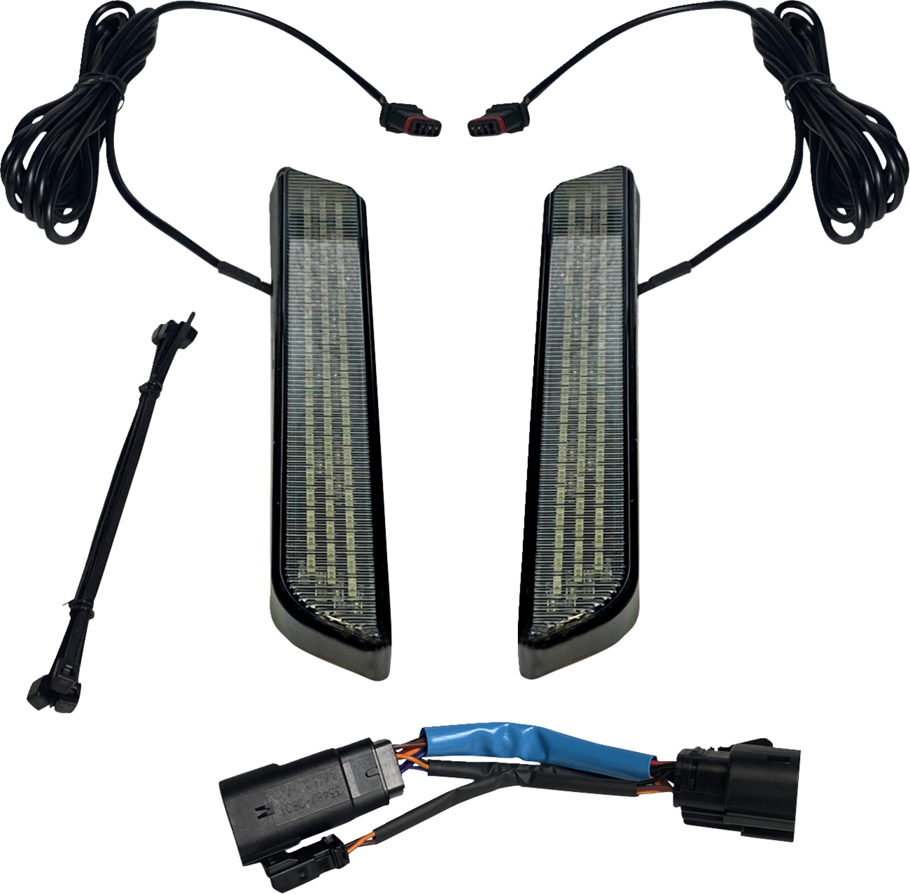 CUSTOM DYNAMICS LED Fork Light - Smoke / Black 2040-2661