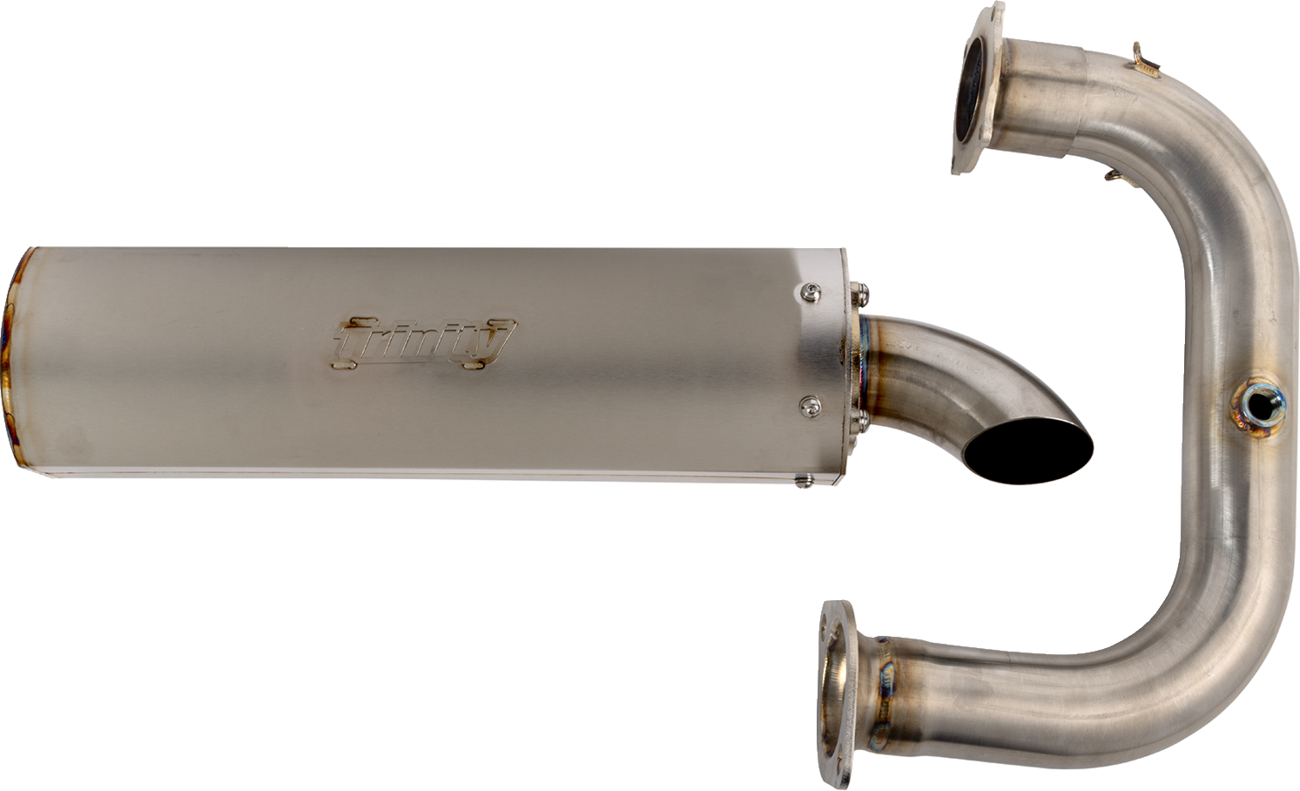 TRINITY RACING Slip-On Muffler - Stainless Steel / Talon 1000R/X 1831-1089
