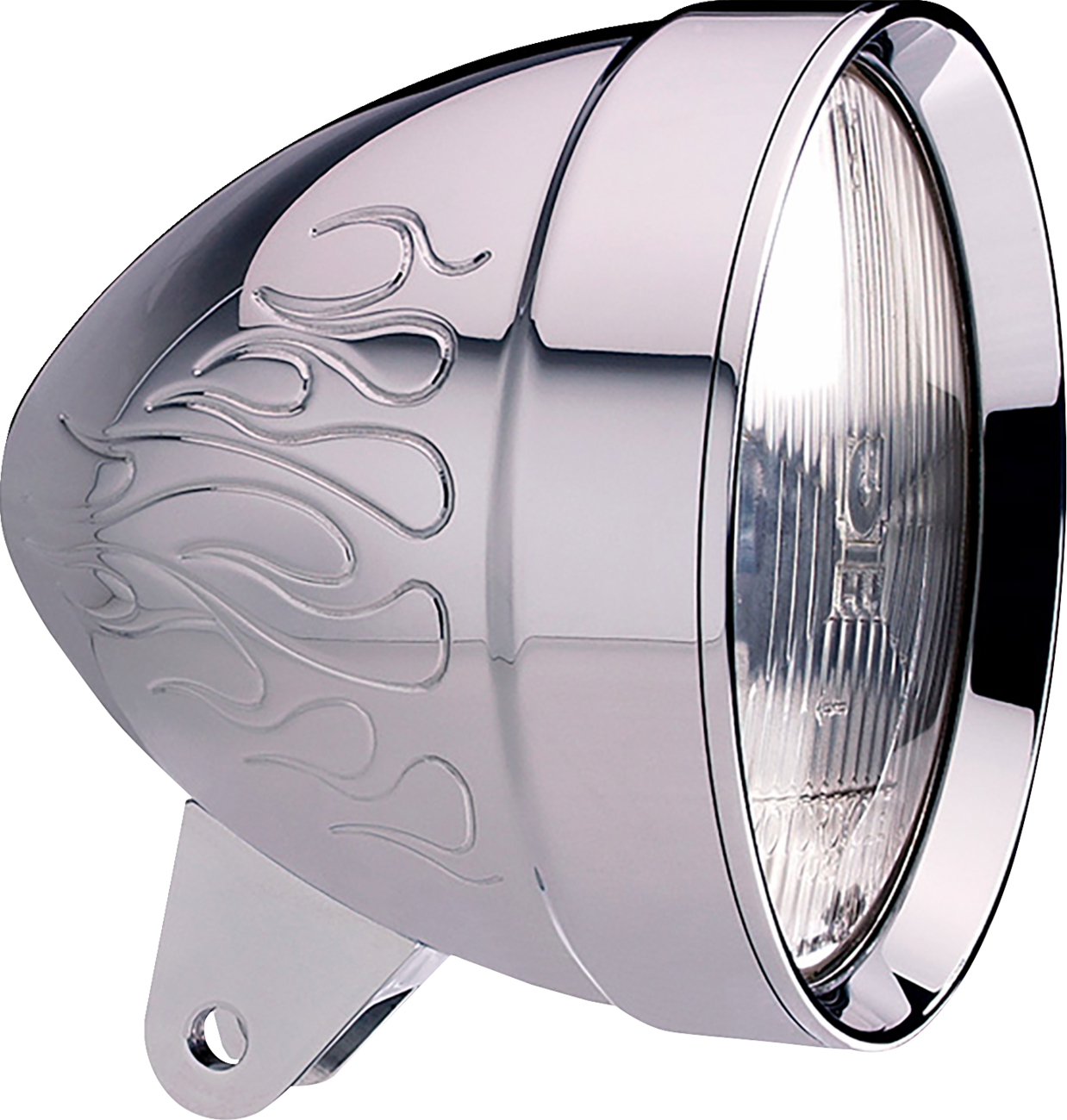 HEADWINDS Bullet Headlight Housing - Headlight Housing / 5-3/4" / Bradley Flame / Chrome 2001-2943