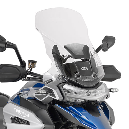 GIVI D6422ST Specific Screen Transparent for Triumph Tiger 1200 Gt, Triumph Tiger 1200 Gt Explorer, and Triumph Tiger 1200 Rally Explorer