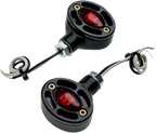 JOKER MACHINE Omega LED Turn Signals - LED Turn Signals / Black with Red LEDs 2020-1313