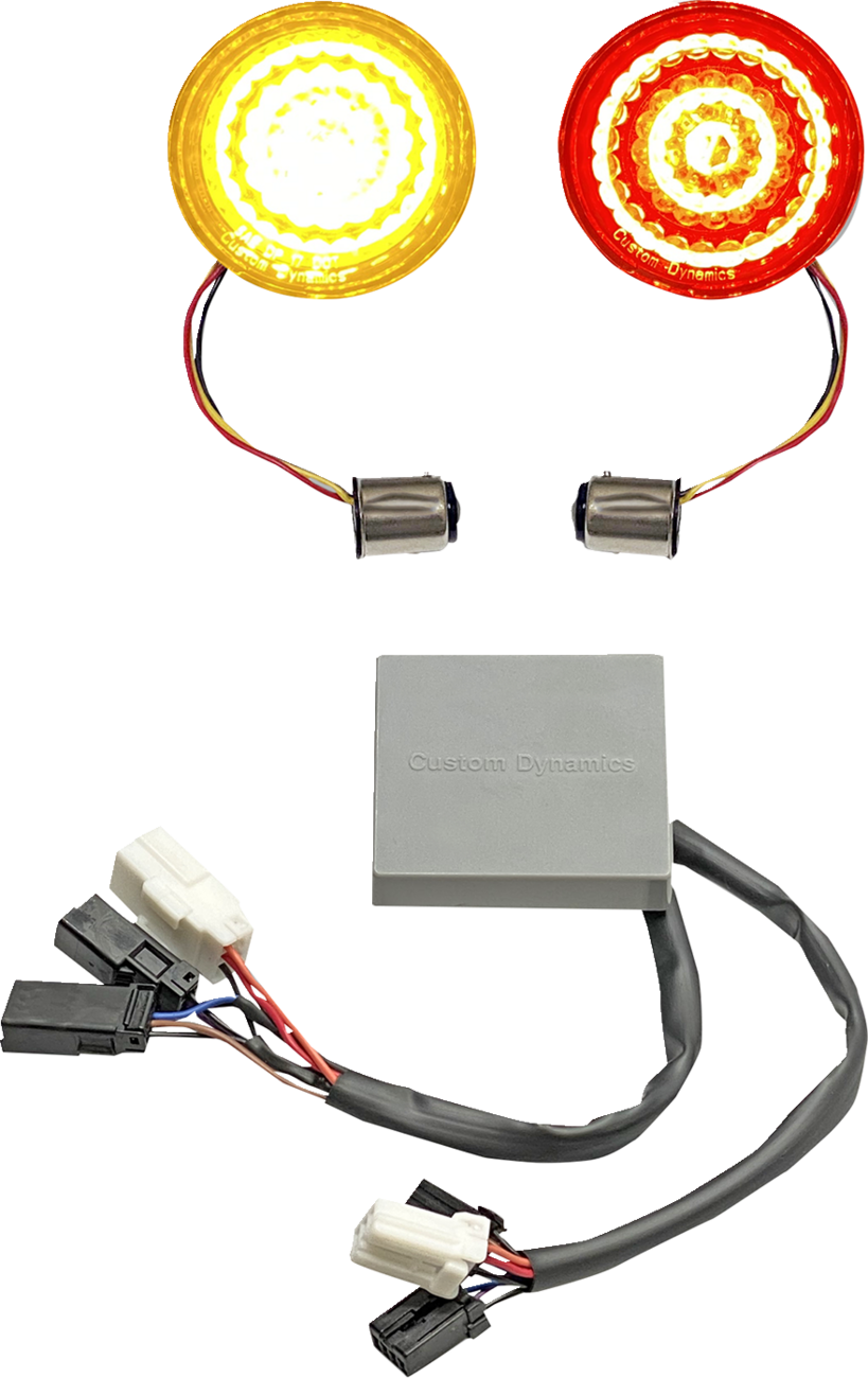 CUSTOM DYNAMICS Turn Signal Inserts - Amber/Red / Harley-Davidson® 2020-2122