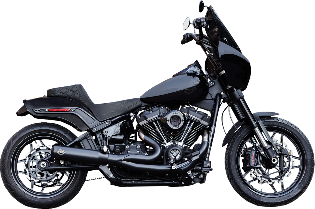 2-into-1 Qualifier Exhaust System - Race Only - Guardian Black