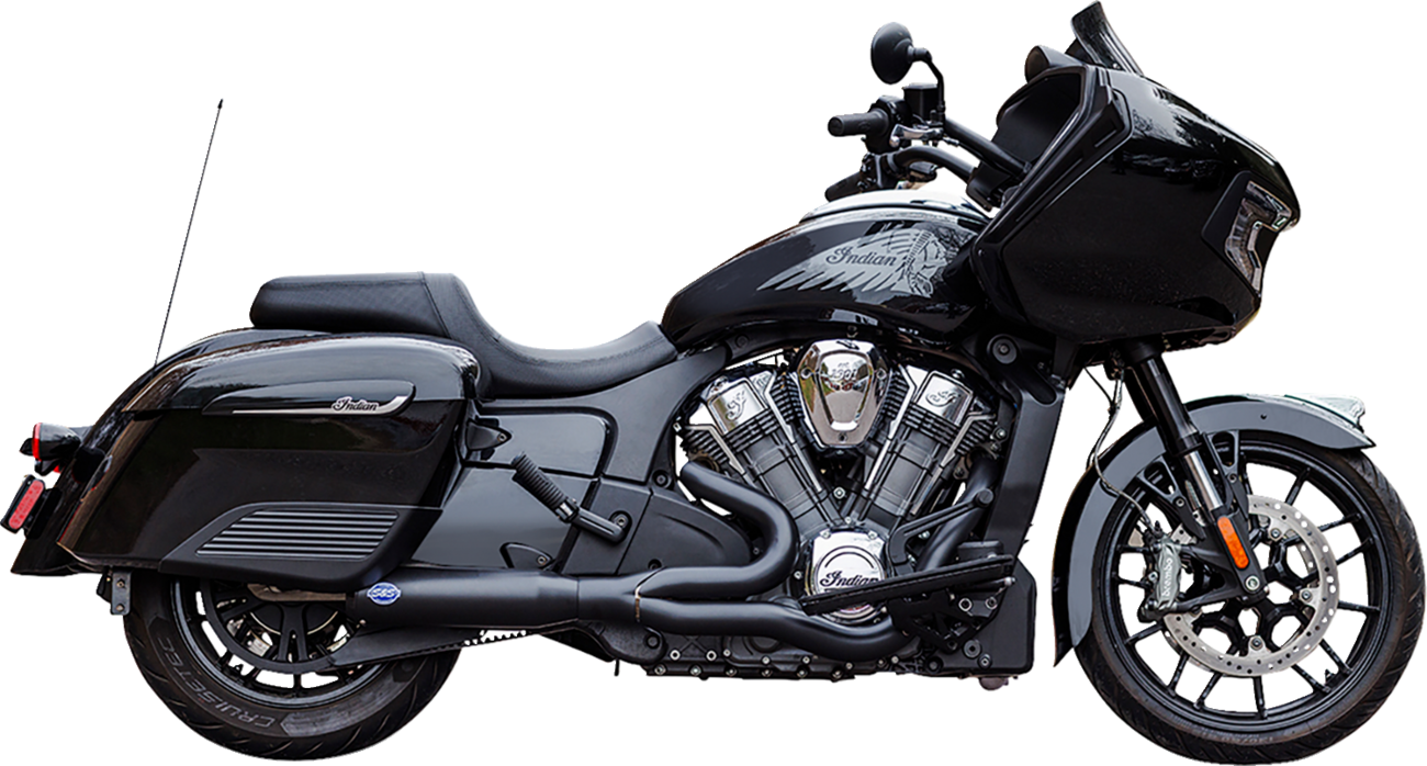 2-into-1 Qualifier Exhaust System - 50-State - Brushed - Stainless Steel