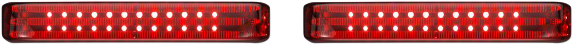 CUSTOM DYNAMICS Saddlebag LED Lights - Sequential / Chrome/Red 2040-2581