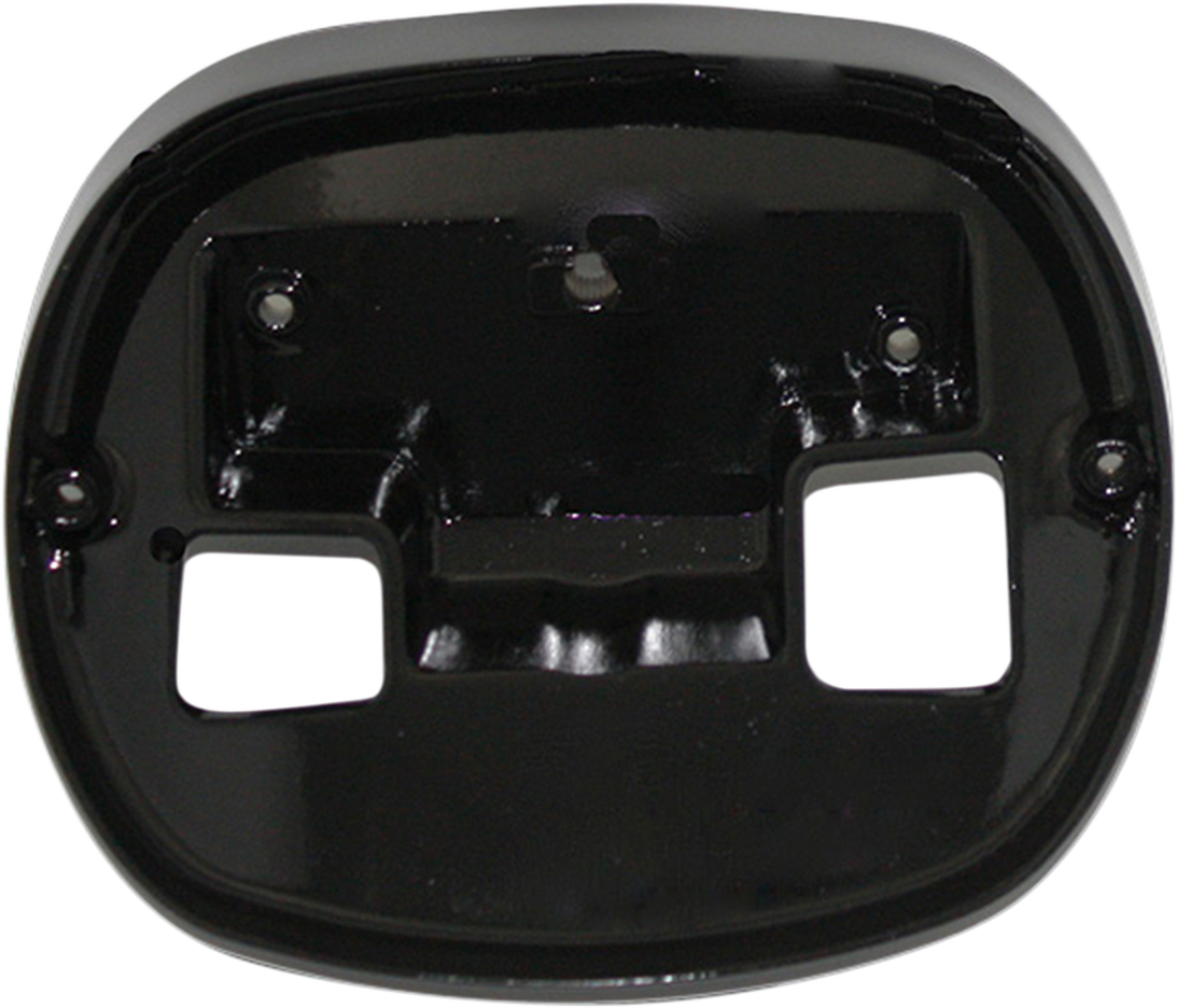 CUSTOM DYNAMICS Taillight Base Plate - Black 2010-1276