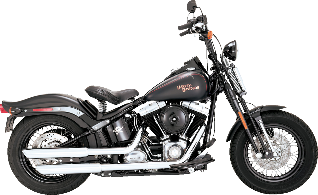 3" Twin Slash Slip-On Mufflers - Chrome