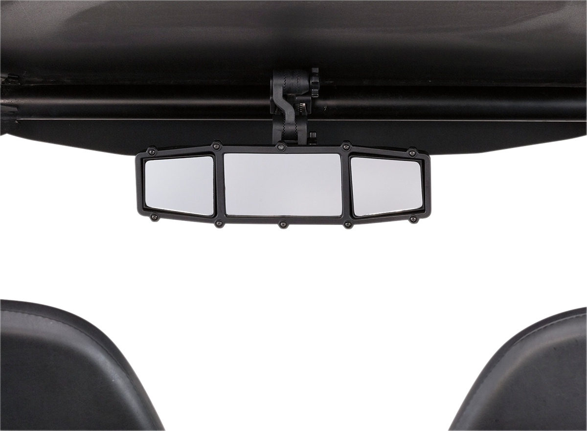 MOOSE OFFROAD Elite Series UTV Center Mirror - Mirror with Blind Spot / Elite Series / Rear View / Black 0640-1196