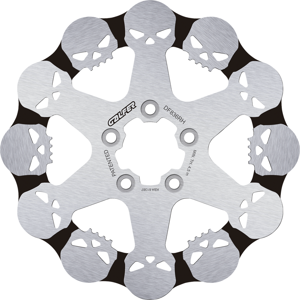 GALFER Skull Brake Rotor - Brake Rotor / Fixed / Rear 1710-4236