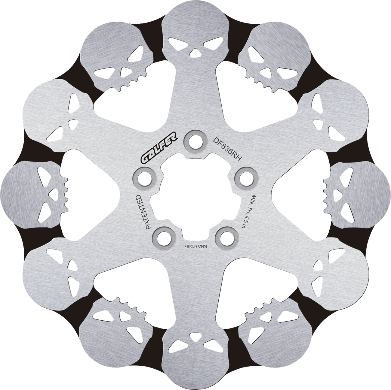 GALFER Skull Brake Rotor - Brake Rotor / Fixed / Rear 1710-4236