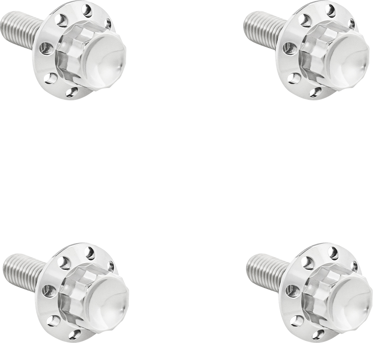 ARLEN NESS Bolt Kit - Windshield / Titanium / 12-Point / Polished 2401-1784