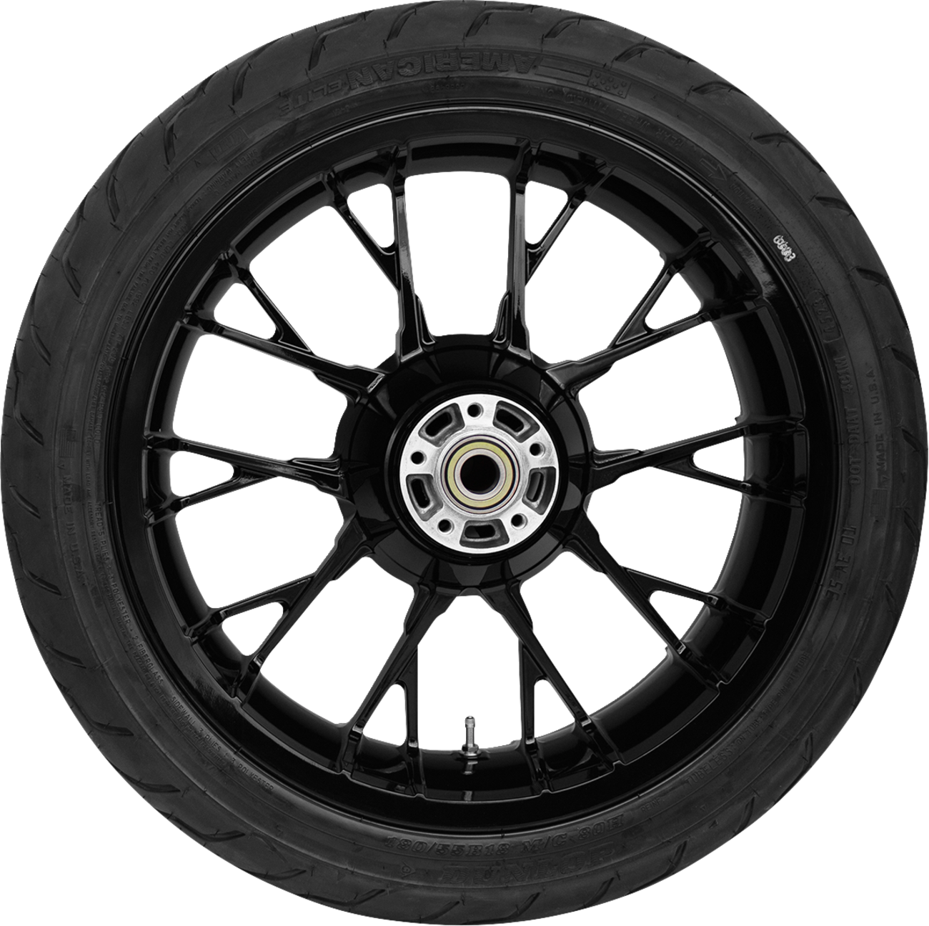 COASTAL MOTO Marlin Rear Wheel - Solid Black (18") | Dunlop Tire (180/55B18) 0336-0019
