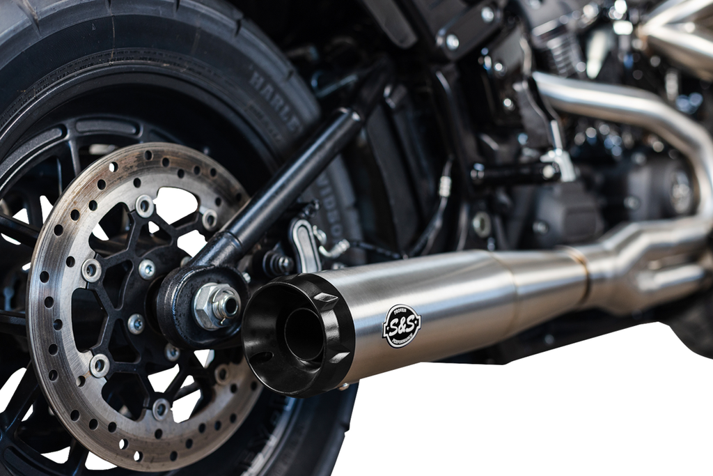 2-into-1 Superstreet Exhaust System - 50 State - M8 Softail - Stainless Steel