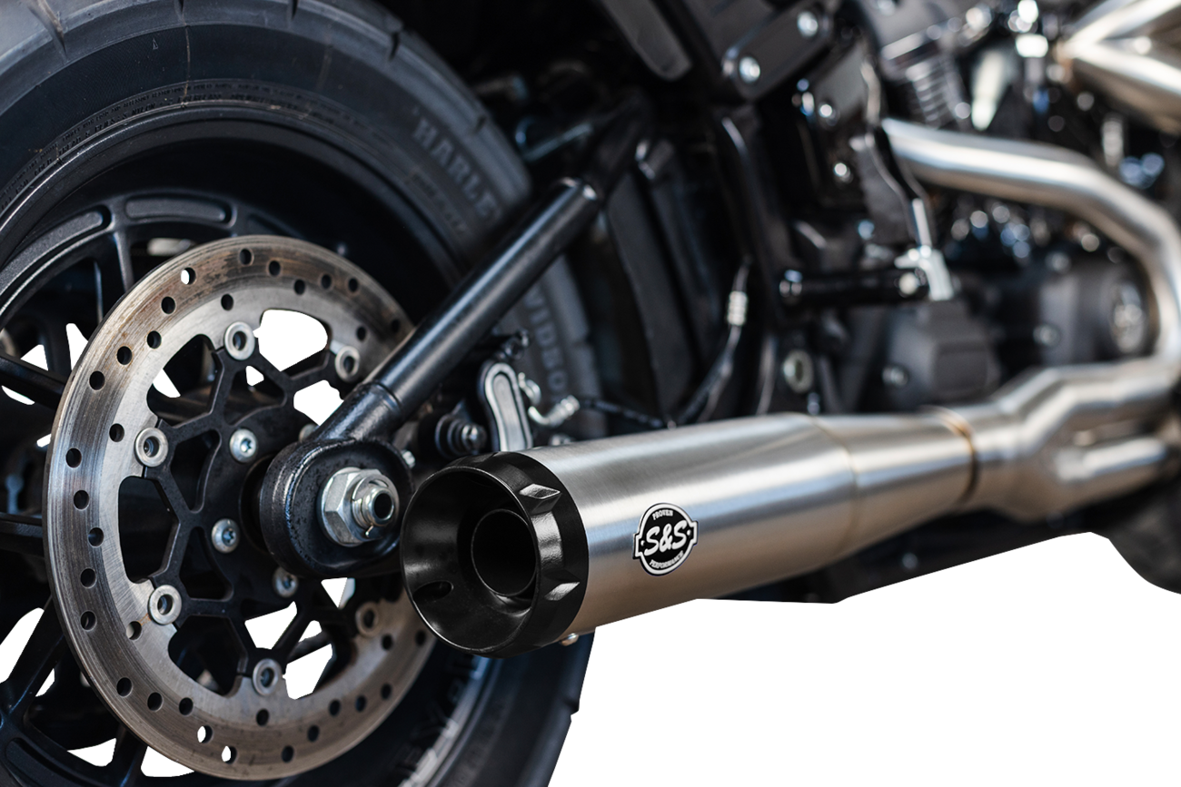 2-into-1 Superstreet Exhaust System - 50 State - M8 Softail - Stainless Steel