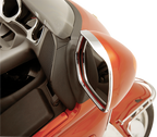 SHOW CHROME Visored Mirror Trim - Trim / Mirror / Visored / Chrome 0641-0010