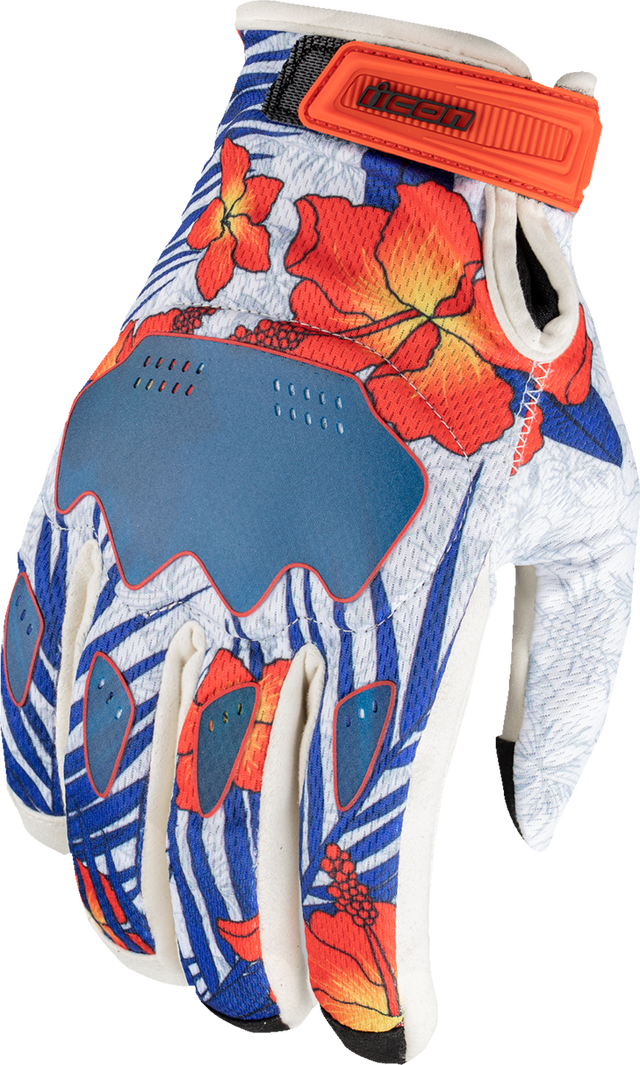 ICON Hooligan Kaonohi™ Gloves - White / 3XL 3301-4789
