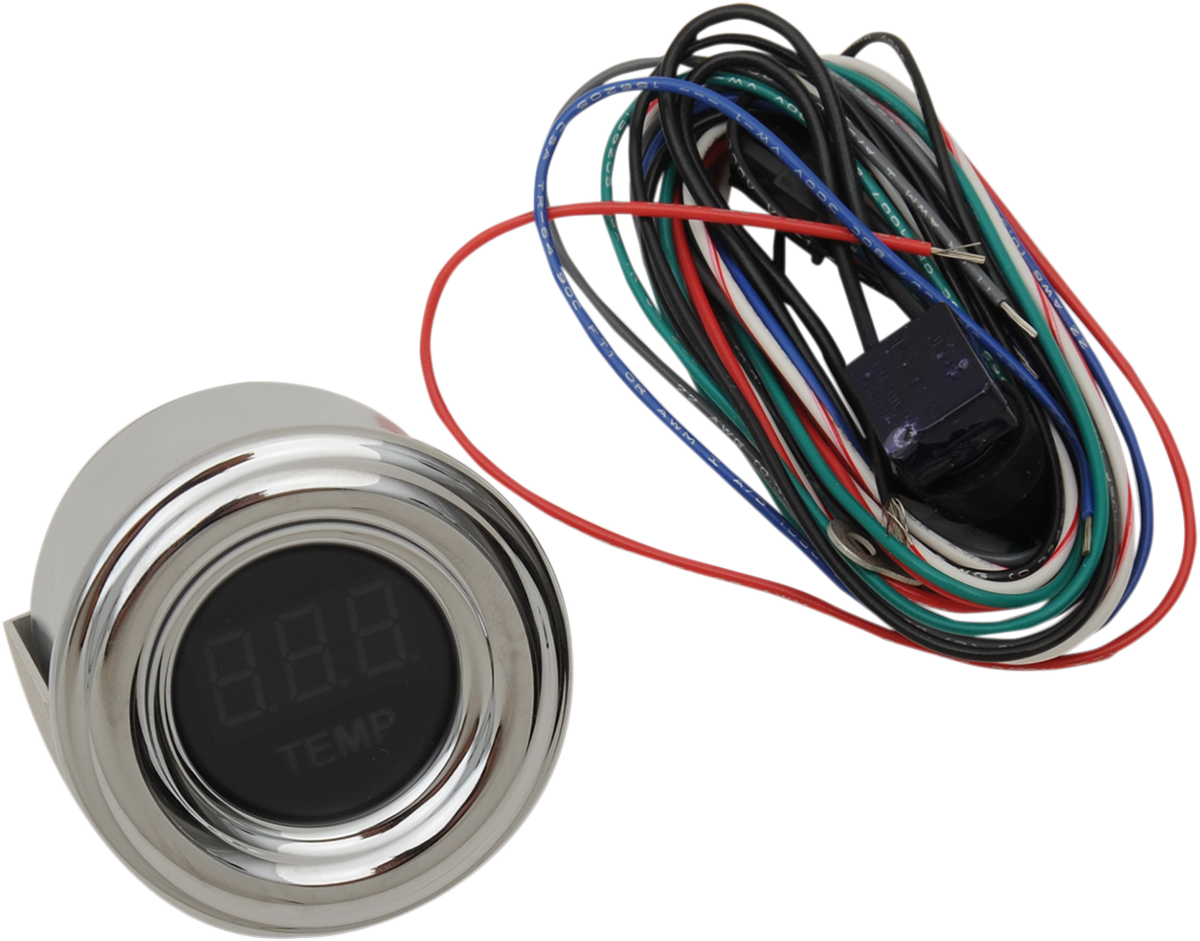 DAKOTA DIGITAL 4000 Series Mini Gauge — Digital Oil Temperature - 1-7/8" MPH 4000 Series Oil Temperature Gauge / Retro / Red Display 2212-0347
