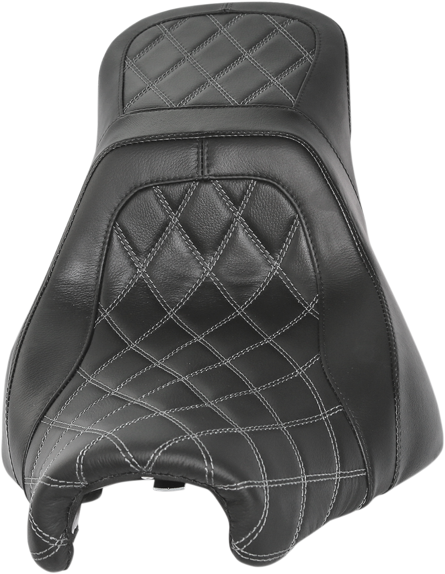 DANNY GRAY Airhawk Weekday 2Up XL Seat - no Backrest Receptacle / Double Diamond Stitch / Air / FXBR/S '18-'23 0802-1139