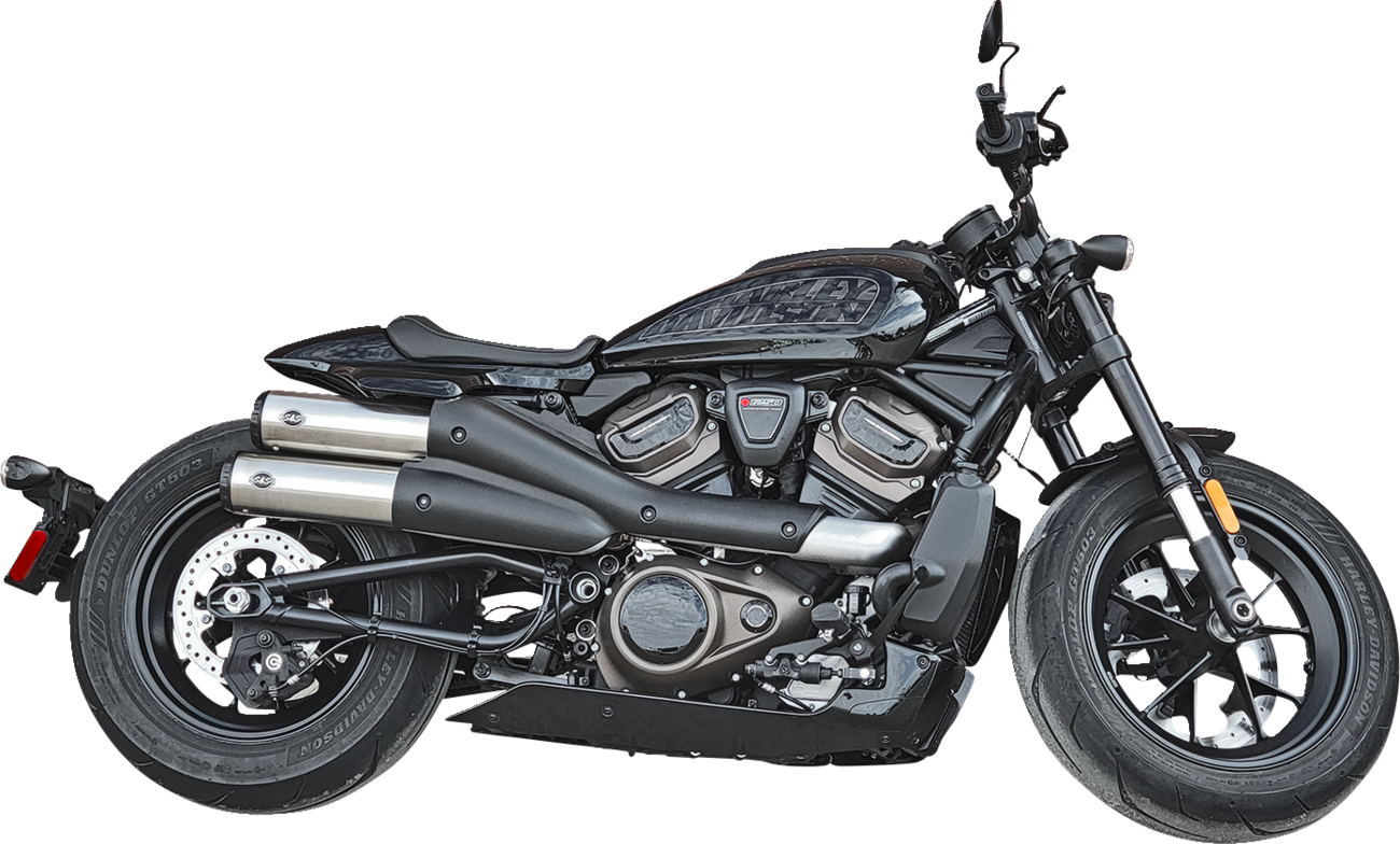 4" Grand National Slip-On Mufflers - Stainless Steel - Sportster S