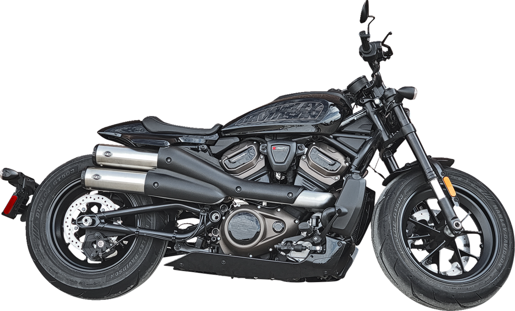 4" Grand National Slip-On Mufflers - Stainless Steel - Sportster S