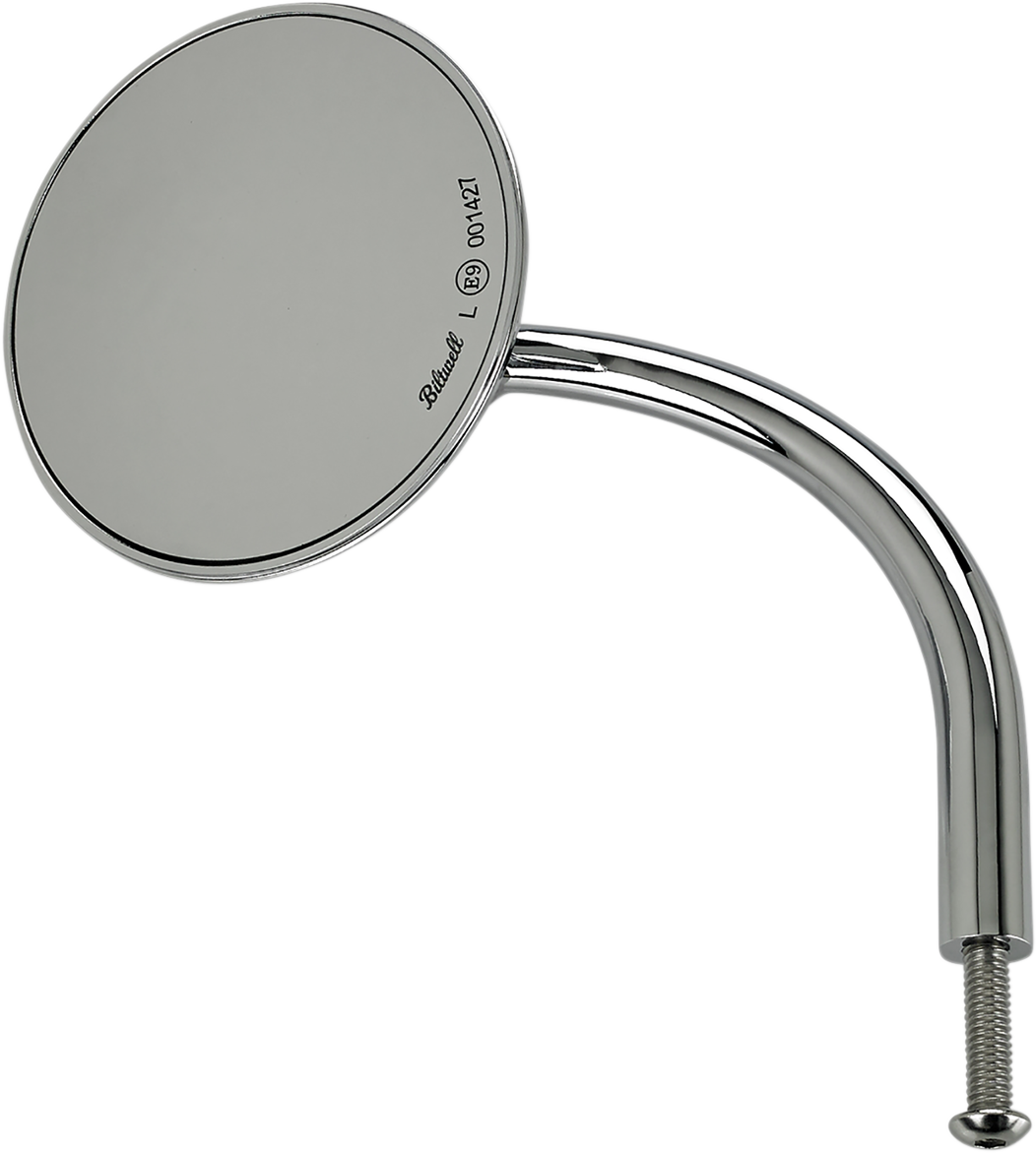 BILTWELL Mirror - Utility / Side View / Round / Perch / Chrome / Each 0640-1317