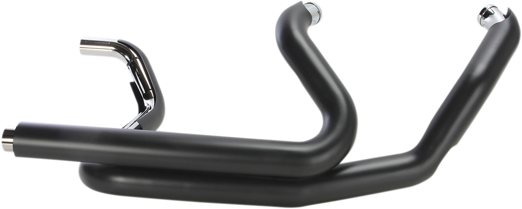 Cobra Powerport Dual Headpipes with Dual Bungs - Black 6253DBRB1